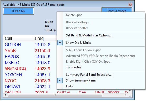 The Select submenu of the VCDS GUI.