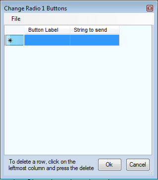 BandMap RadioControlButton RightClickEditDialog