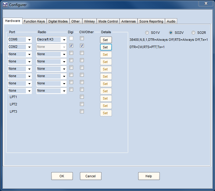 Configurer Hardware DigitalExample