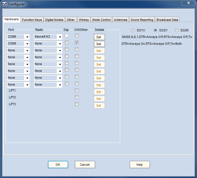 Configurer Hardware