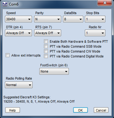 Configurer SetDialog RadioControl