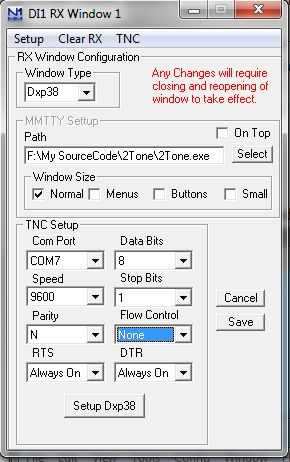 Digital AdditionalRXWindow DXP38Setup