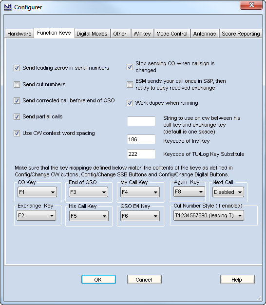 Entry ESM ConfigFunctionKeysTab