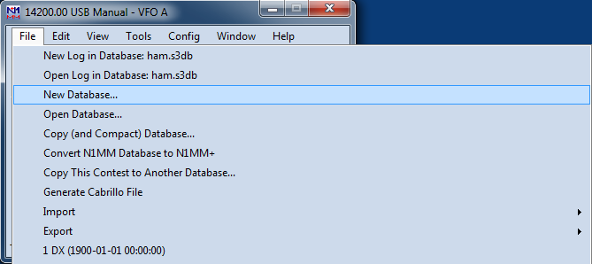 Entry FileMenu NewDatabase