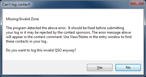 Entry InvalidContactDialog