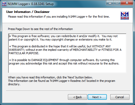 backing up n1mm logger