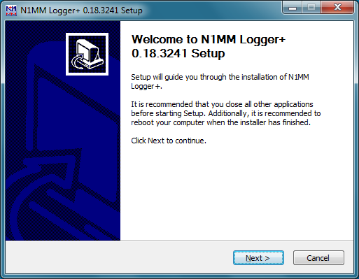 Installer WelcomeDialog