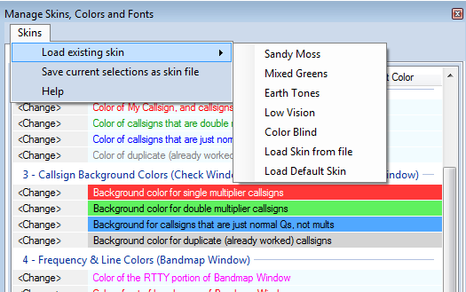 SkinsColorsFonts FileMenu