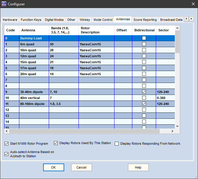 n1mm logger contest setup