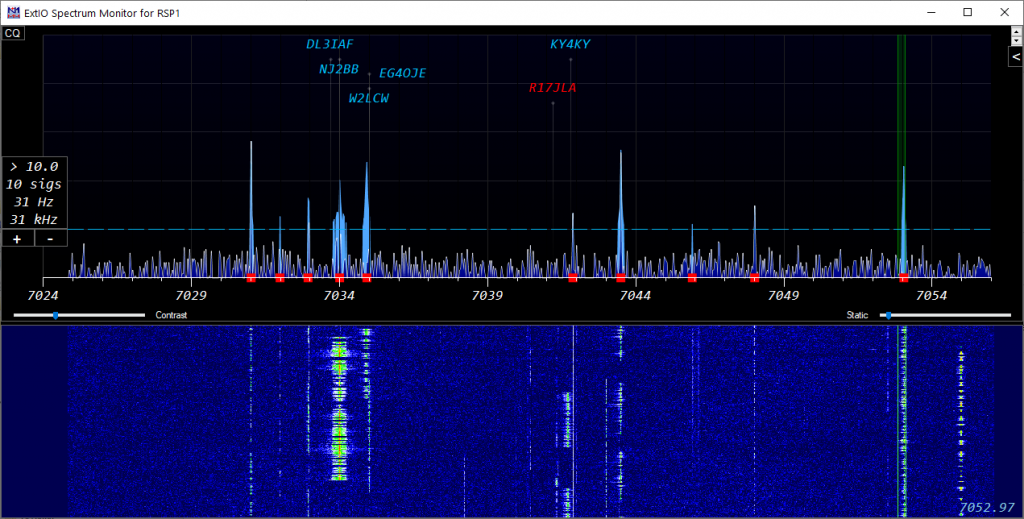 n1mm logger plus spectrum display setup for ic7610two vfos